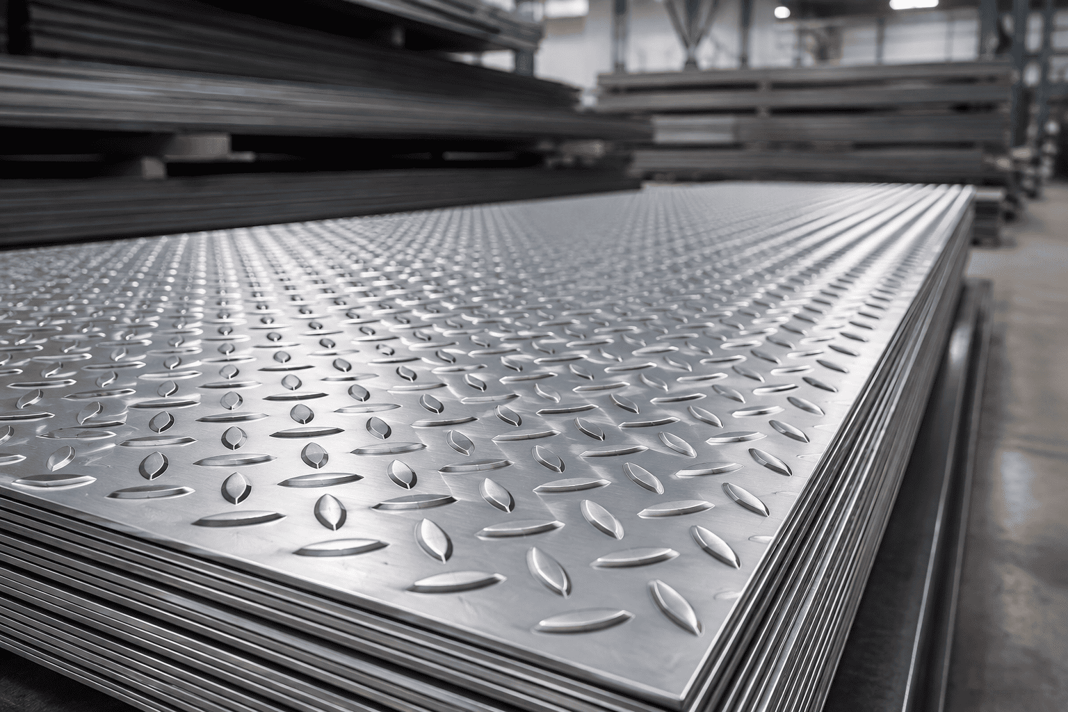 MS Chequered Plates stocked at Kah Teck Singapore